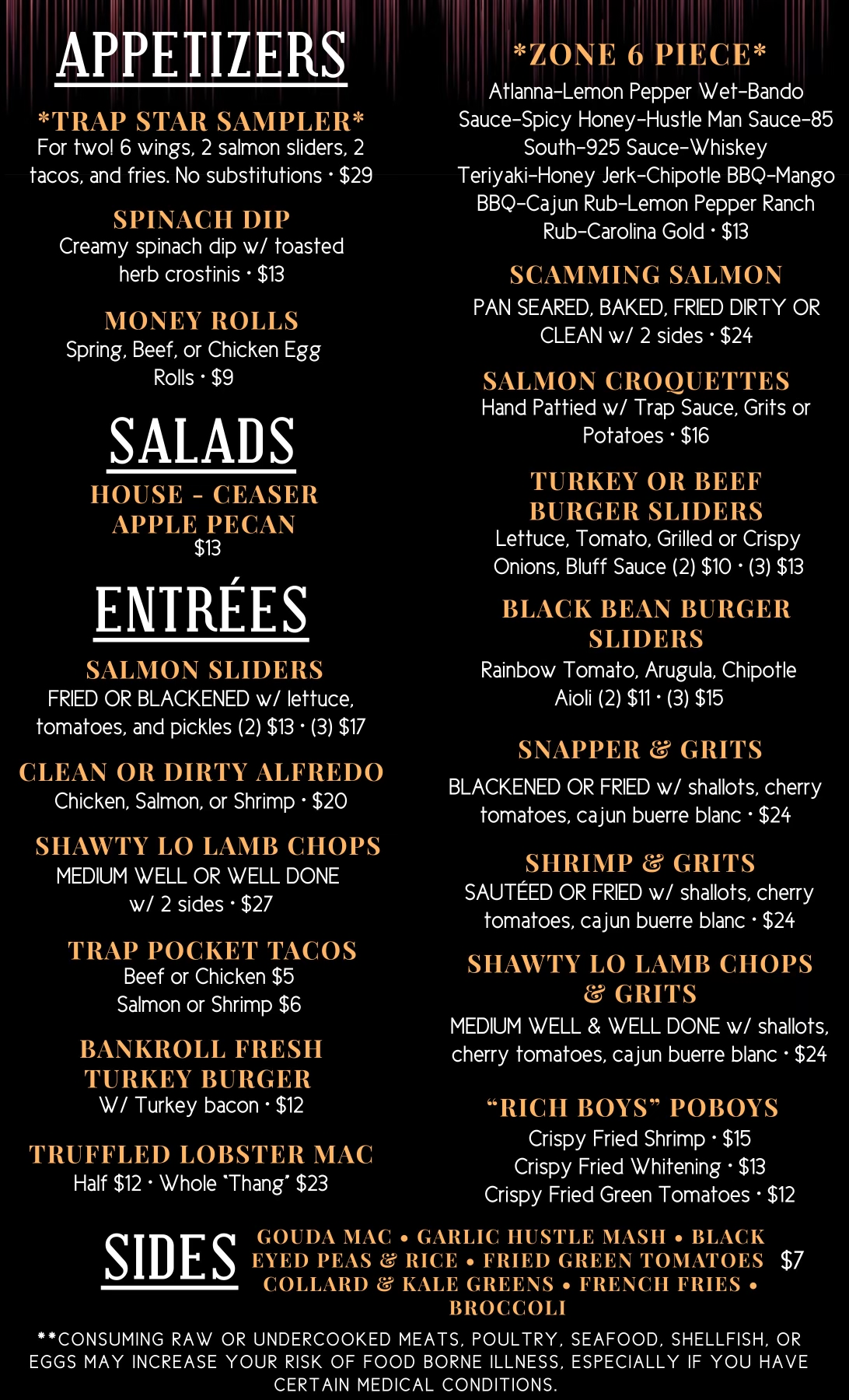QR Menu Trap City Cafe